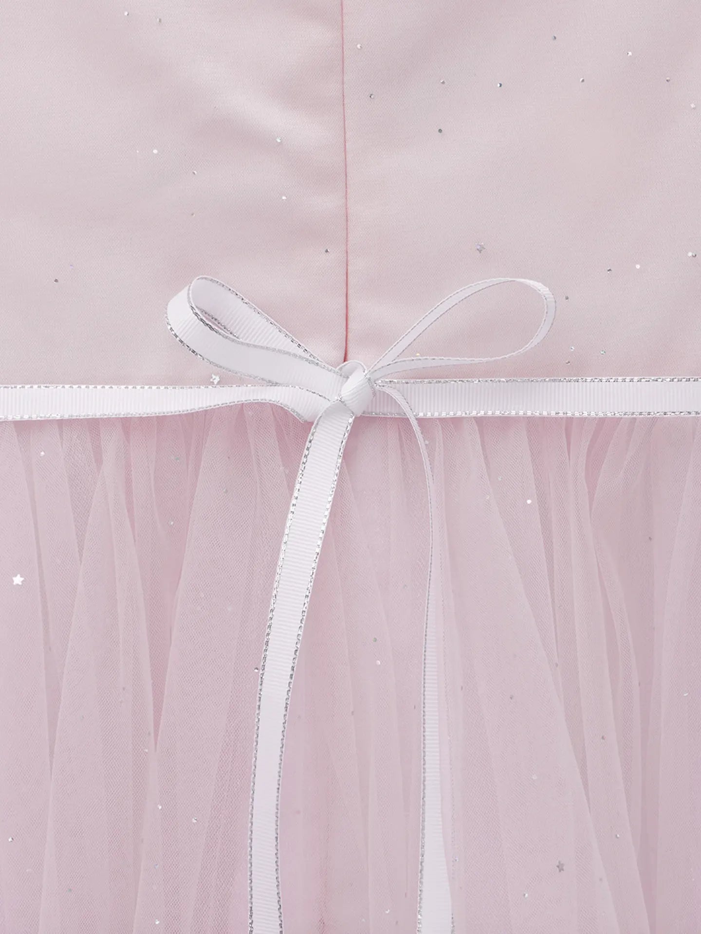Elegant rose colored dress with glitter