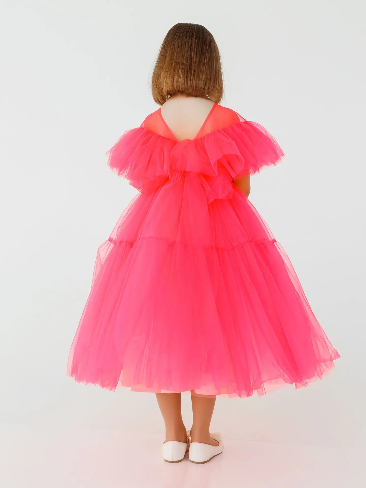 Stella Lu Festive dress in anime style neon rose