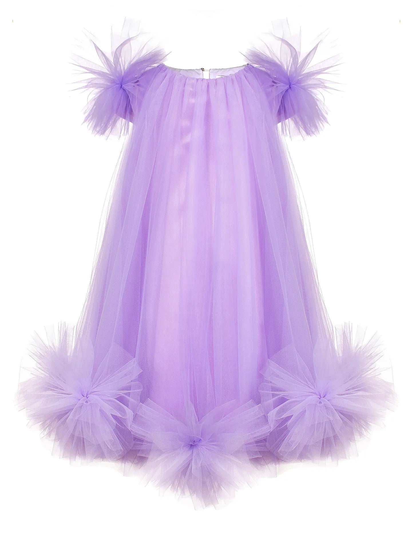 Bon-Bon Airy lavender A-line dress