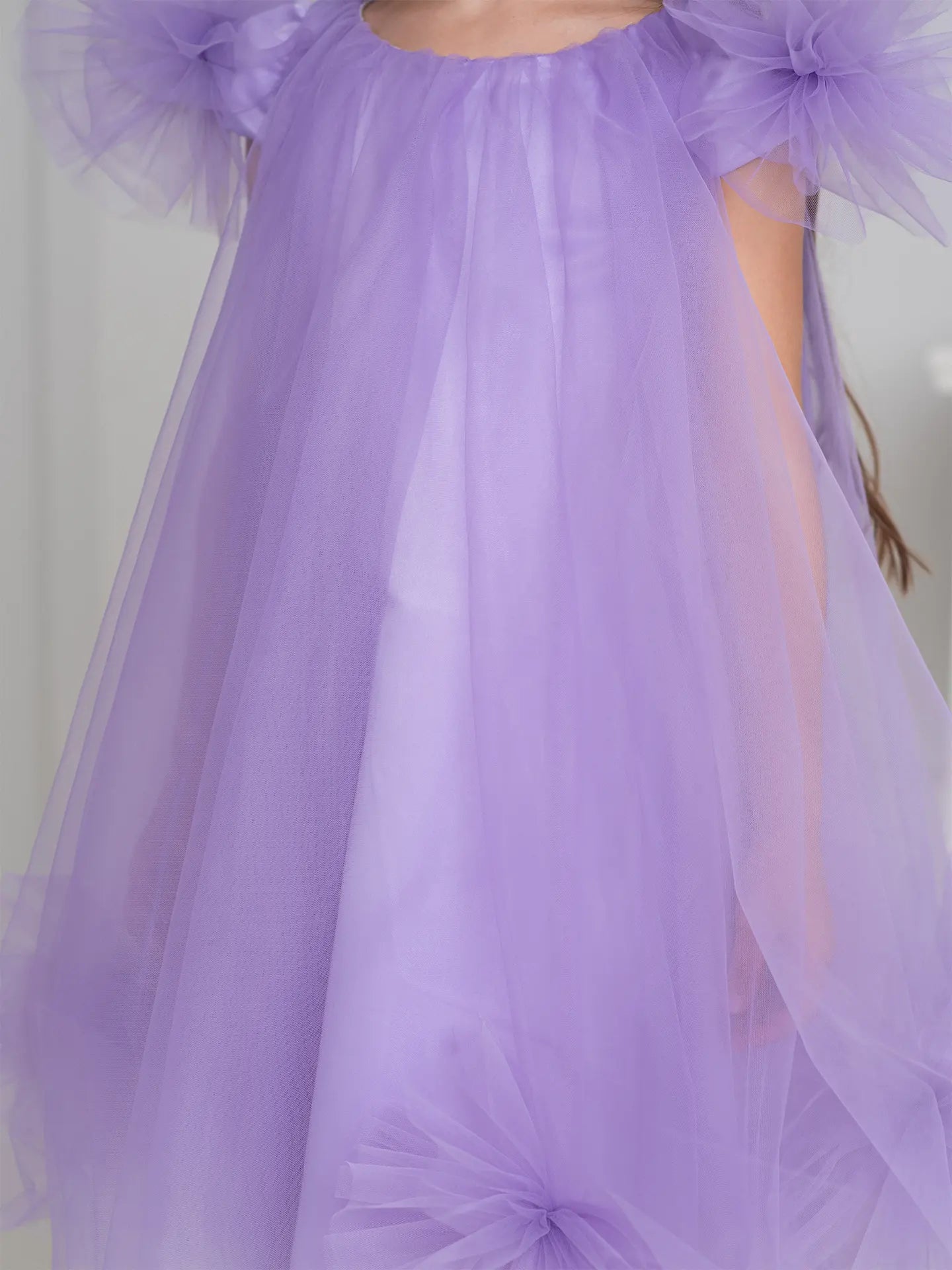 Bon-Bon Airy lavender A-line dress