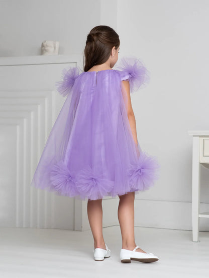 Bon-Bon Airy lavender A-line dress