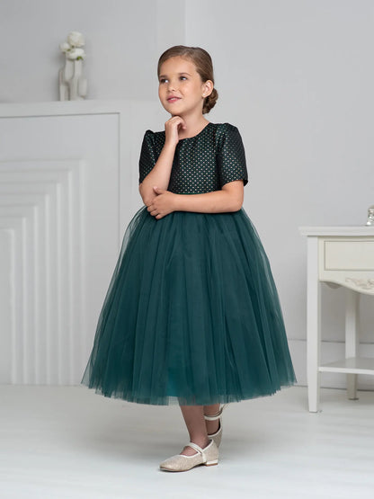 Merida Luxurious dark dress with a full skirt. Ramadan dress