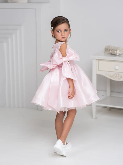 Bello Formal dress with bows for a young princess pink