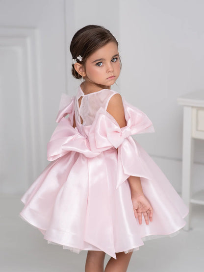 Bello Formal dress with bows for a young princess pink