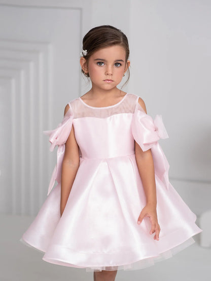 Bello Formal dress with bows for a young princess pink