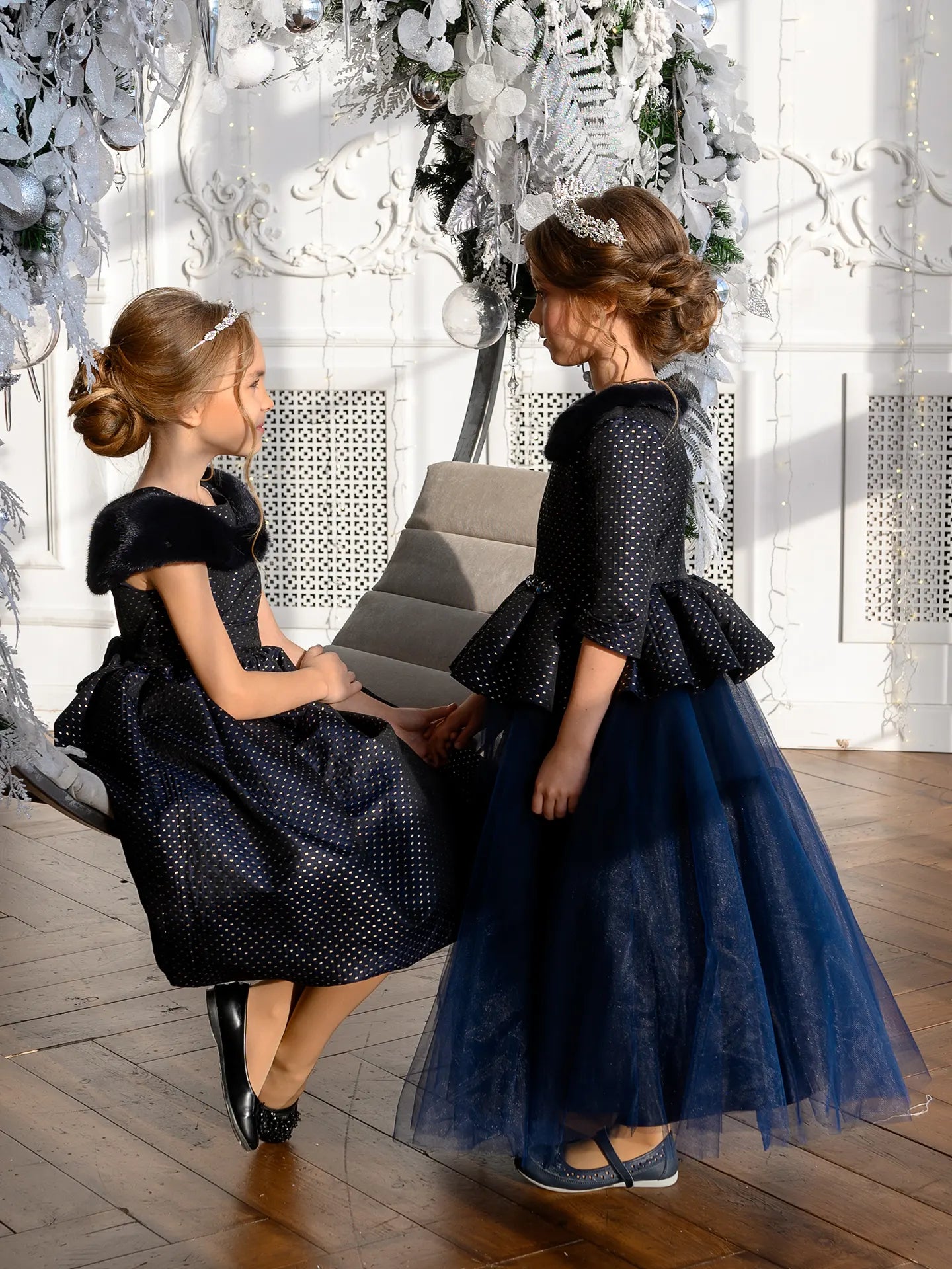 Duchess An exquisite dress for a special occasion with fur and embroidery