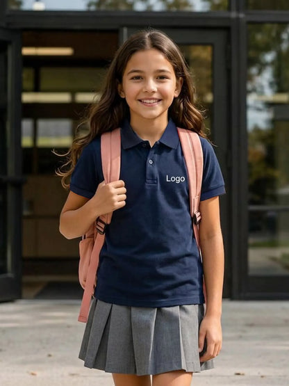 POLO T-Shirt Navy blue — From KG to Grade 12
