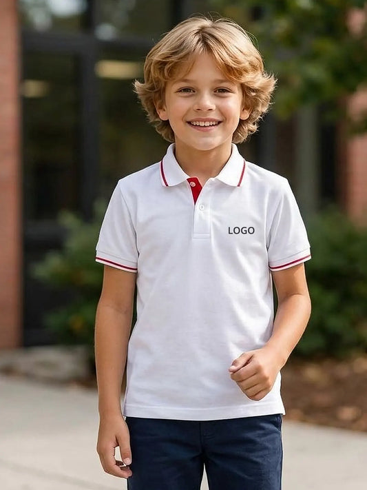 POLO T-Shirt White/red
