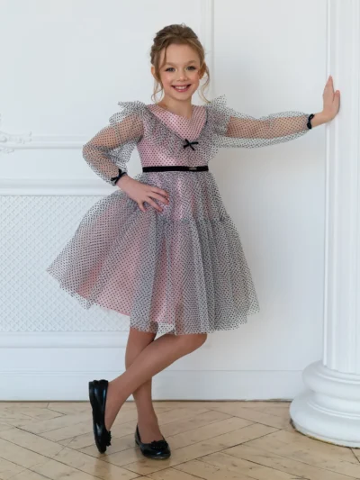 Marcel elegant fashion High-quality, Comfortable girl's dress with wide skirt, order from Dubai
