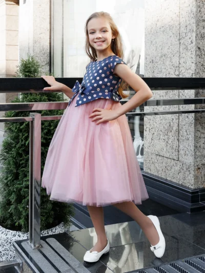 Stylish, High-quality, Comfortable, Dubai, Occasion, Tutu girl's dress with wide tulle dance skirt