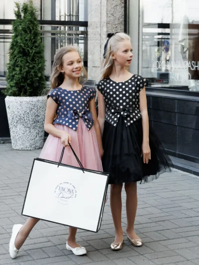 Chic Unona d'Art Printed Polka dot, Affordable, Stylish, High-quality, Comfortable, Abu Dhabi Occasion, Tutu dresses for girls