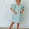 Chic Dubai, Occasion Shift girl's dress with flashlight sleeves