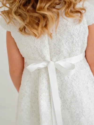 Occasion girl's dress with lace
