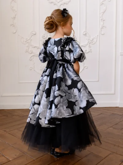 Luxury Comfortable girl's dress with tiered skirt Sonata