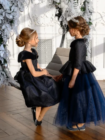 Stylish, High-quality girl's dresses with fur for a special occasion